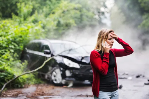 Car Accident in Newnan and victim in need of our car accident lawyer