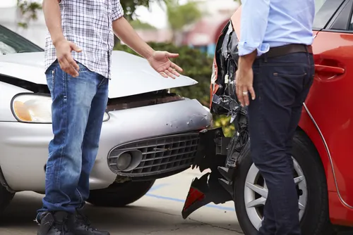 Two Drivers Arguing After Traffic Accident in Clarkston, GA