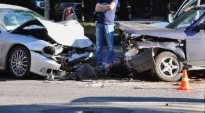 Ellenwood accident attorney concept, car crash.