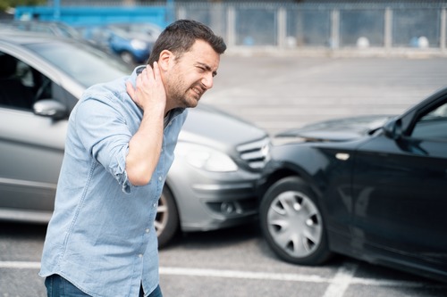 Man in Pain After Car Accident