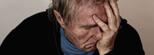 Man suffering emotional distress after a car crash