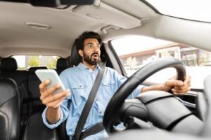 Distracted driving accident in Atlanta, Georgia