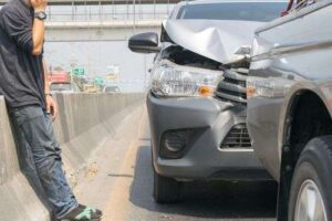 fault in a car accident concept