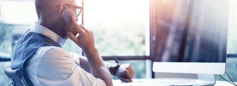 Image showing a person waiting for his offer of compensation
