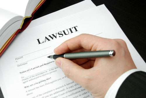A Roswell motorcycle accident lawyer filing a lawsuit