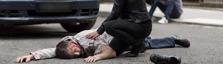 Victim of an Atlanta pedestrian accident in which they will need representation from a pedestrian accident lawyer from the Weinstein Firm