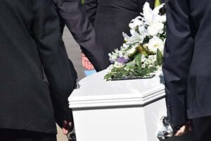 A funeral for a victim of wrongful death in Georgia