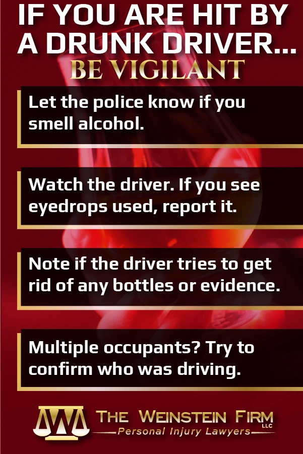 Things to watch out for and how to respond if you are struck by a drunk driver - Atlanta DUI Accident Infographic