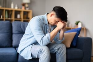 Man Emotionally Distressed - Emotional Distress After an Accident