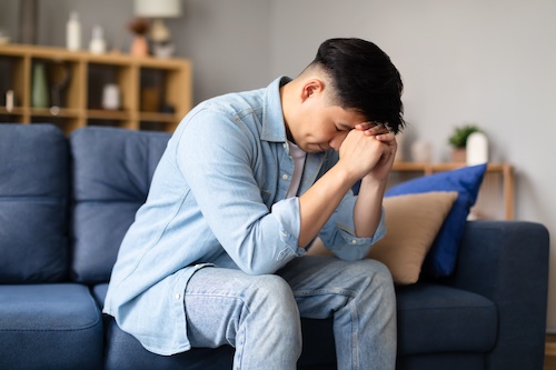 Man Emotionally Distressed - Emotional Distress After an Accident