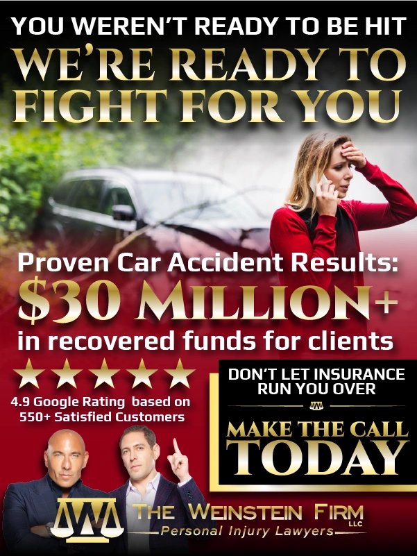 The Weinstein Firm has car accident lawyers that have recovered over $30 million for their clients and have a 4.9 Google Rating from their personal injury clients in Atlanta