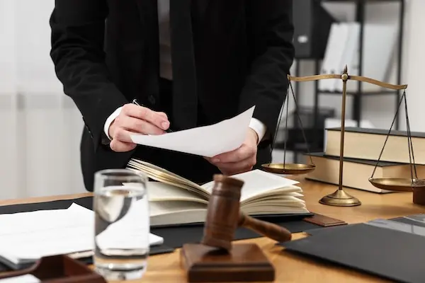 Person calling a rideshare accident lawyer for a free case evaluation